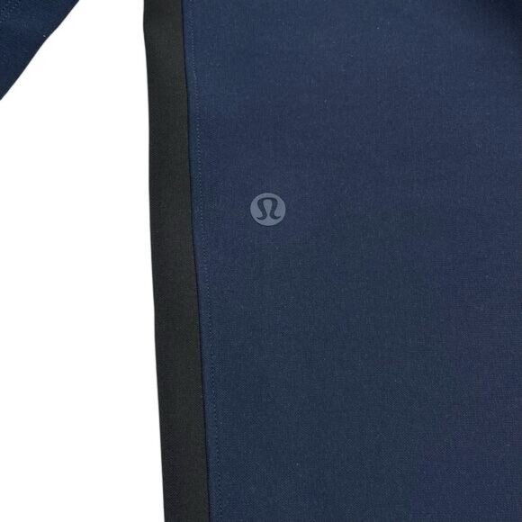 LULULEMON On The Fly Pant Woven Track Stripe Size 6 True Navy / Black - Picture 7 of 8
